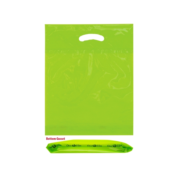 Lime color option for Oxo Reusable Fold Over Reinforced Die Cut Bag |12x16x3|