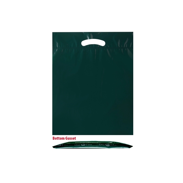 Hunter Green color option for Oxo Reusable Fold Over Reinforced Die Cut Bag (9"X12")