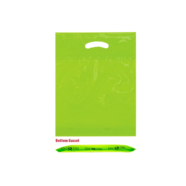Lime color option for Oxo Reusable Fold Over Reinforced Die Cut Bag (9"X12")