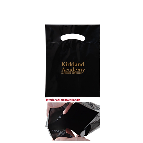 Black color option for Oxo Reusable Fold Over Reinforced Die Cut Bag |7.5x10|
