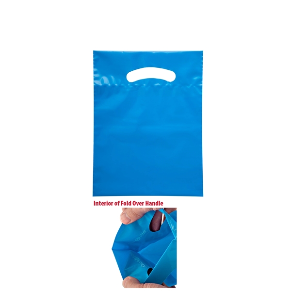 Blue color option for Oxo Reusable Fold Over Reinforced Die Cut Bag |7.5x10|