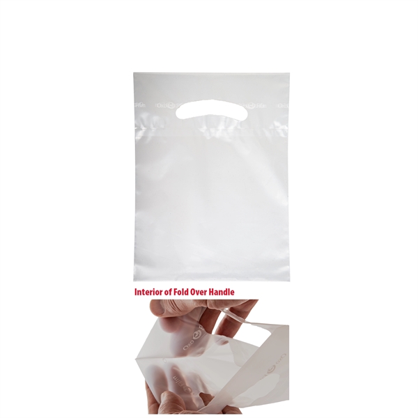 Clear Frosted color option for Oxo Reusable Fold Over Reinforced Die Cut Bag |7.5x10|