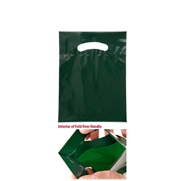 Hunter Green color option for Oxo Reusable Fold Over Reinforced Die Cut Bag |7.5x10|