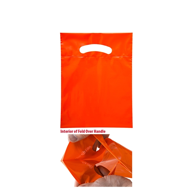 Orange color option for Oxo Reusable Fold Over Reinforced Die Cut Bag |7.5x10|
