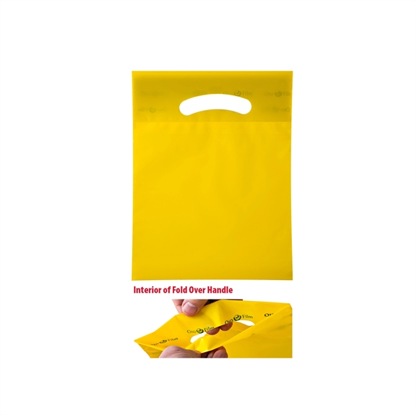 Yellow color option for Oxo Reusable Fold Over Reinforced Die Cut Bag |7.5x10|