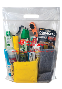 Photo of Crystal Clear Zip Tight Bag With Die Cut Handle