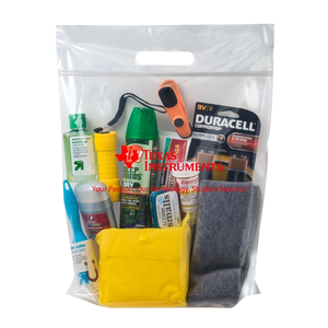 Photo of Crystal Clear Zip Tight Bag With Die Cut Handle