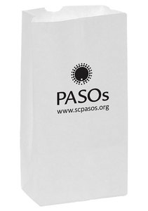 Photo of White Kraft 10# Sos Grocery Bag