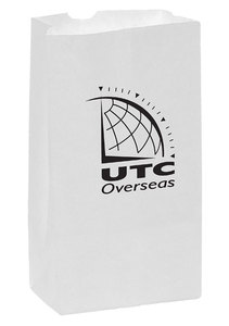 Photo of White Kraft 12# Sos Grocery Bag