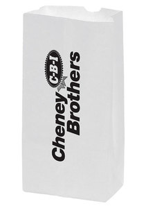Photo of White Kraft 4# Sos Grocery Bag (5" X 9.625")