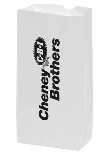 Photo of White Kraft 4# Sos Grocery Bag (5" X 9.625")