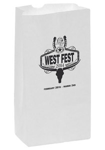 Photo of White Kraft 8# Sos Grocery Bag