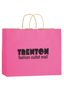 Photo of Matte Color Twisted Paper Handle Shopper