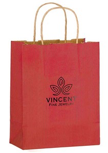 Photo of Matte Color Twisted Paper Handle Shopper