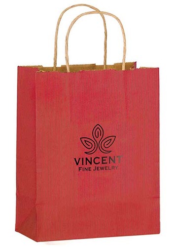 Photo of Matte Color Twisted Paper Handle Shopper