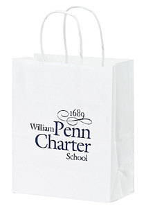 Photo of White Kraft Twisted Paper Handle Shopper