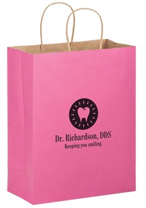 Photo of Matte Color Twisted Paper Handle Shopper