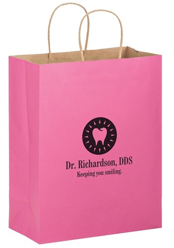 Photo of Matte Color Twisted Paper Handle Shopper