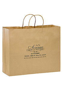 Photo of Natural Kraft Twisted Paper Handle Shopper