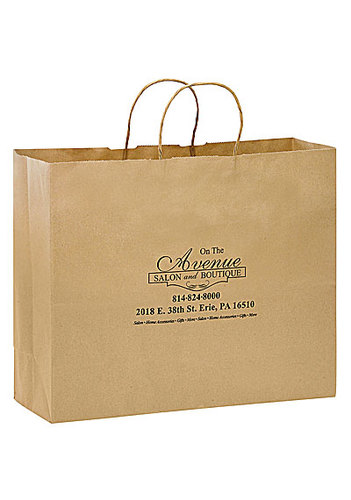 Photo of Natural Kraft Twisted Paper Handle Shopper