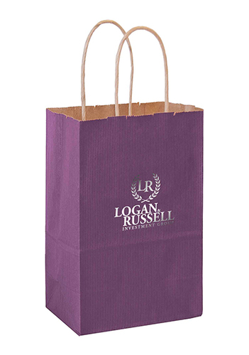 Photo of Matte Color Twisted Paper Handle Shopper