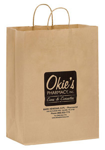 Photo of Natural Kraft Twisted Paper Handle Shopper