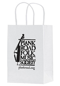 Photo of White Kraft Twisted Paper Handle Shopper