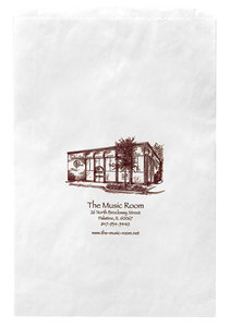 Photo of White Kraft Merchandise Bag