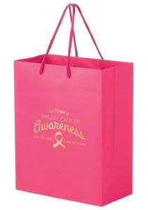 Photo of Pink Awareness Matte Laminated Euro Tote Bag