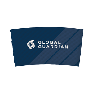 Photo of Dimpled White Coffee Sleeves Full Color Wrap