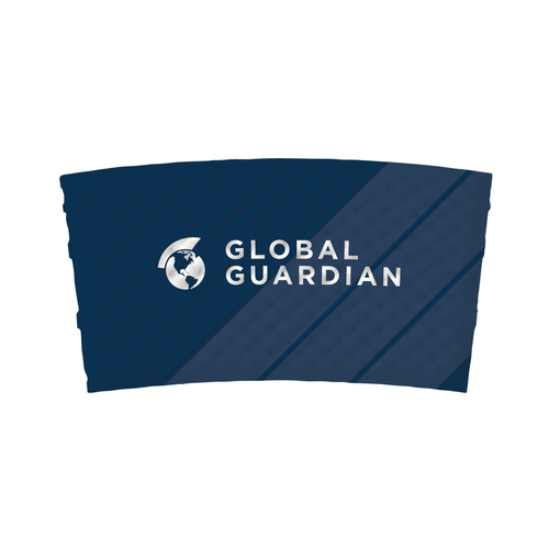 Photo of Dimpled White Coffee Sleeves Full Color Wrap