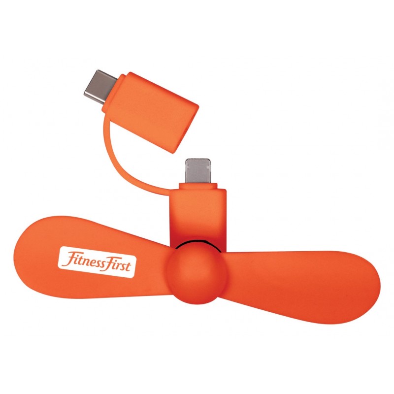 Orange color option for Mini Usb Cellphone Fan