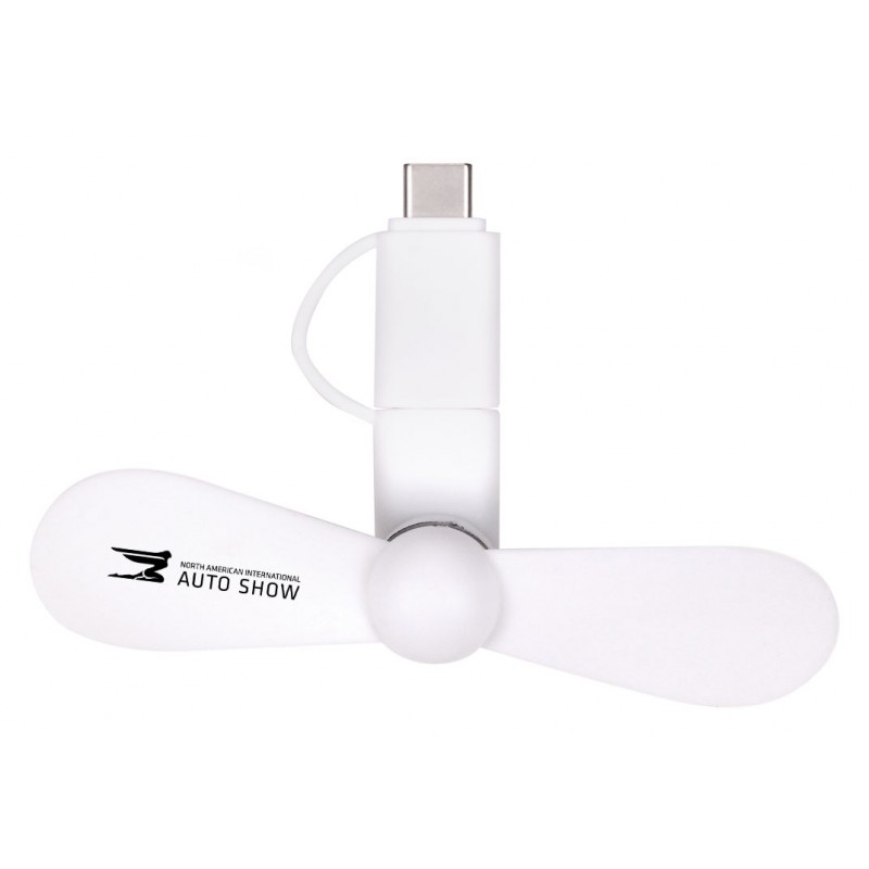 White color option for Mini Usb Cellphone Fan