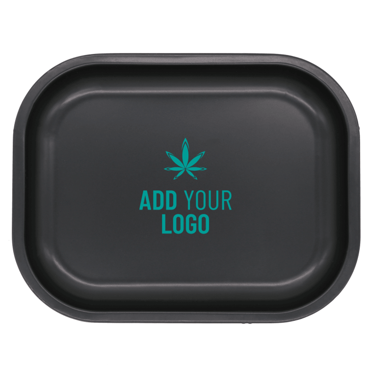 Matte Black color option for Small Custom Printed Rolling Tray – Quick Print