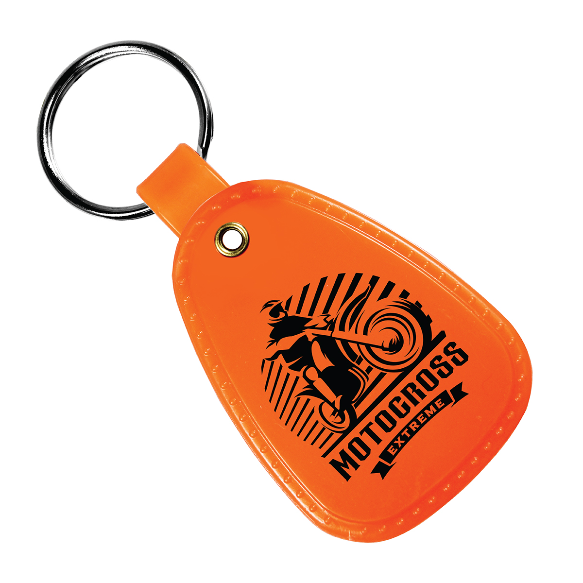 Neon Orange color option for Micro Halt Western Saddle Key Tag