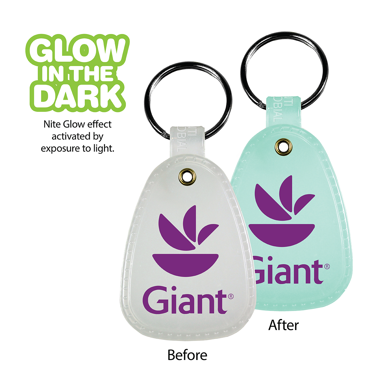 Nite Glow color option for Micro Halt Western Saddle Key Tag
