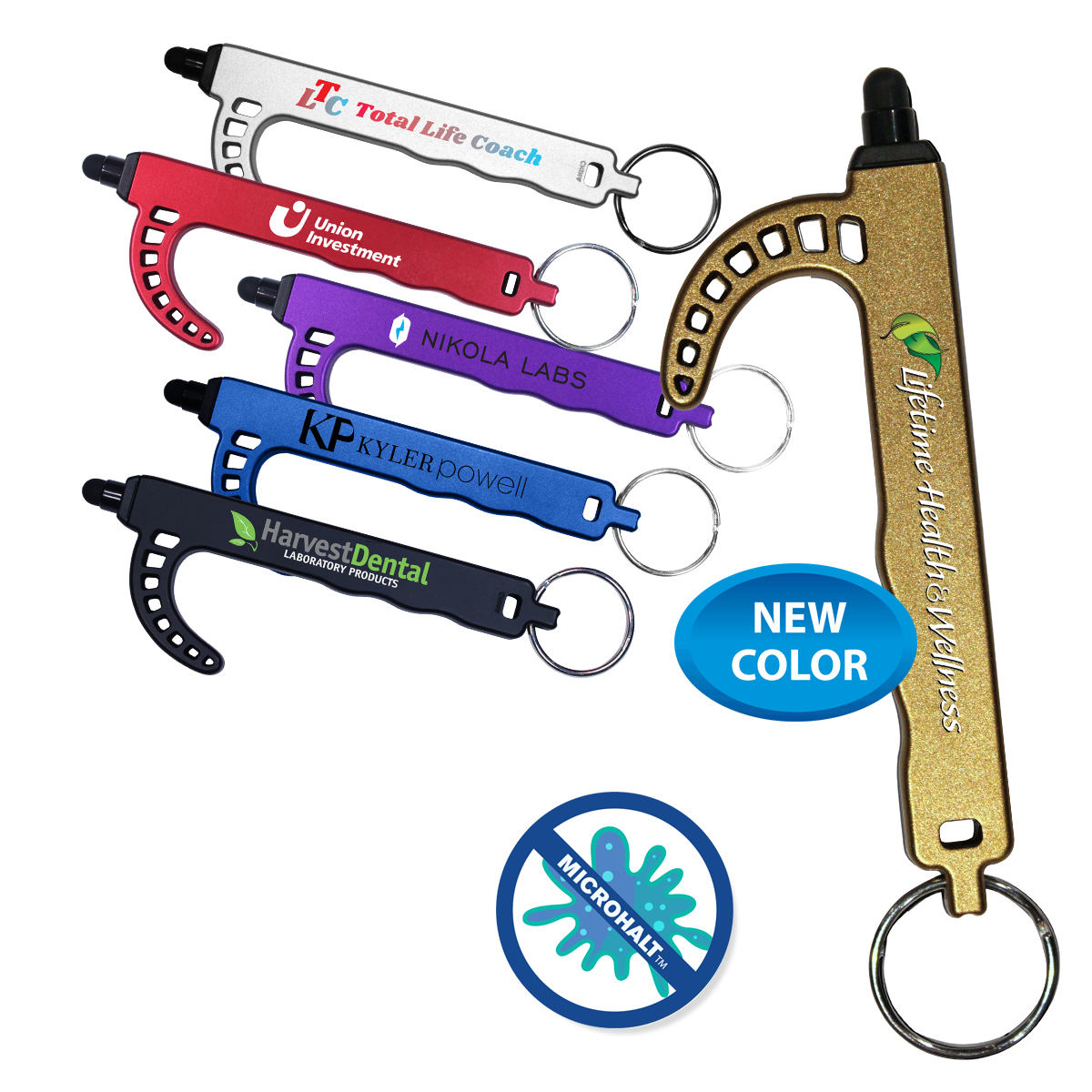 Purple color option for Micro Halt Western Saddle Key Tag