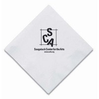 5"X5" White 2 Ply Beverage Napkins   (High Lines)