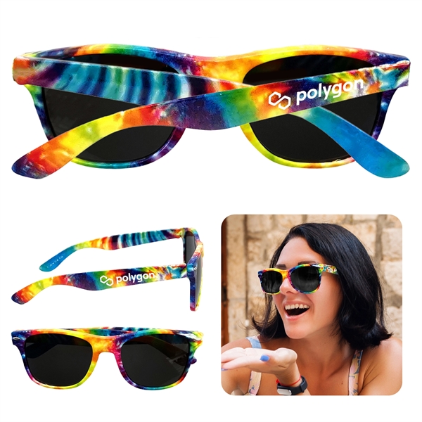 Tie Dye color option for Tie Dye Sunglasses