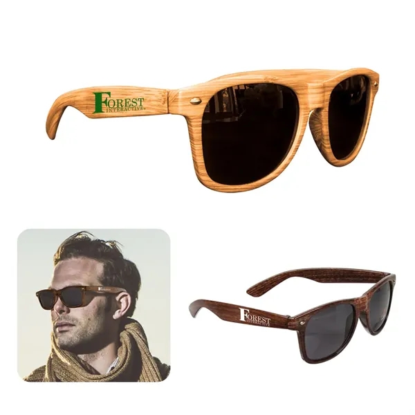 All Colors color option for Wood Grain Sunglasses
