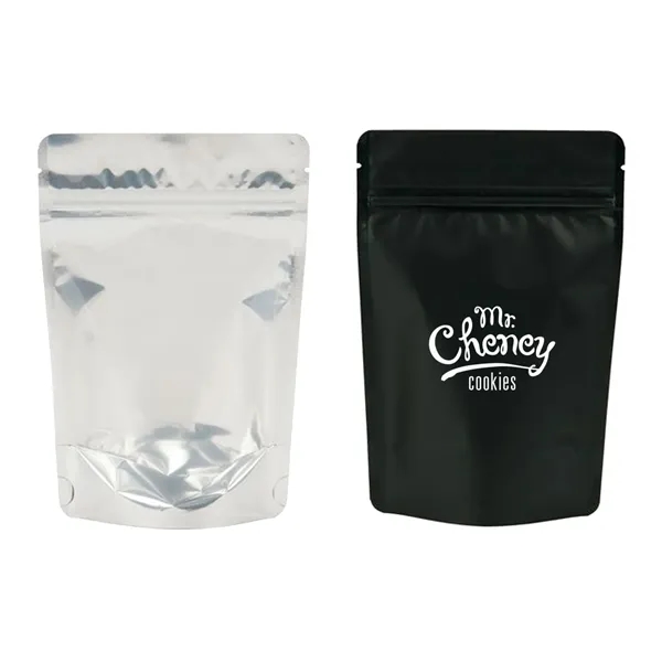 Black-Clear color option for 1/4oz Smell Proof Bag