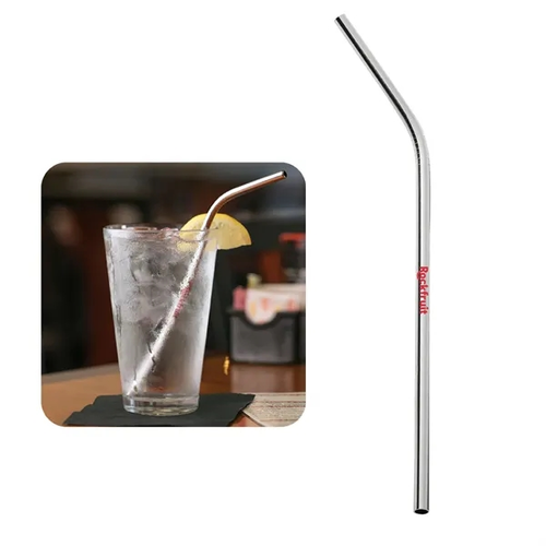 Main photo of Metal Bent Silver Straw