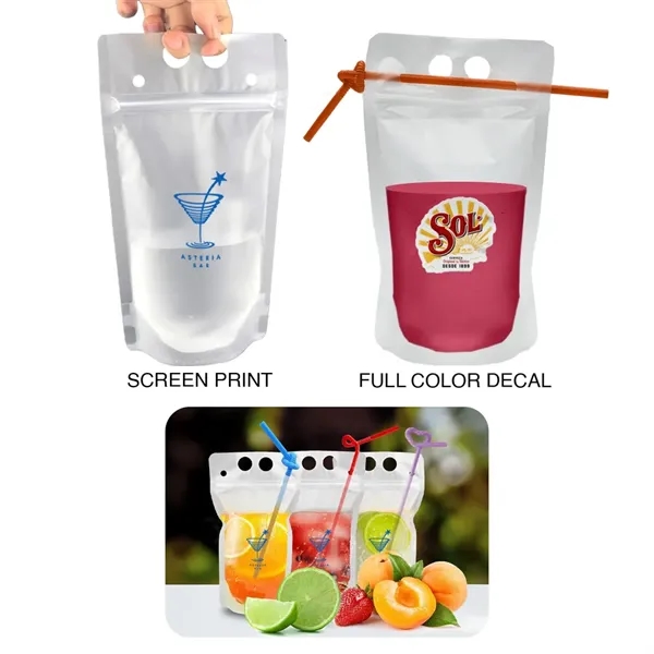 Clear color option for 14oz Drink Pouch