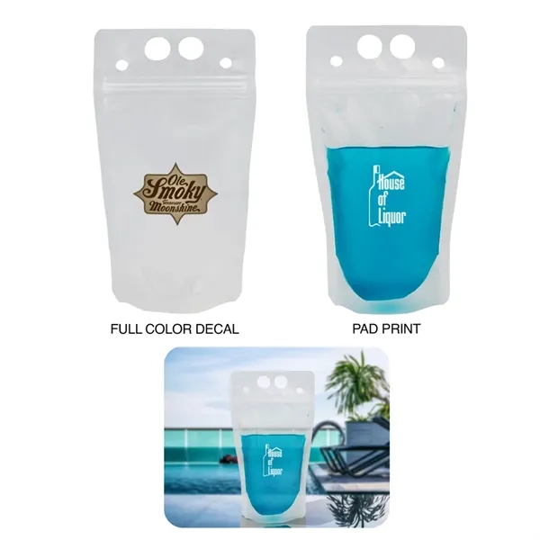 Clear color option for 14oz Drink Pouch
