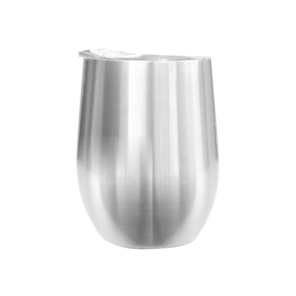 Silver color option for Margaux 12 Oz. Vacuum Insulated Stemless Wine Glass