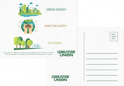 Photo of Premium Seeded Paper Postcard	