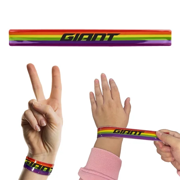 Multi color color option for Rainbow Slap Bracelet