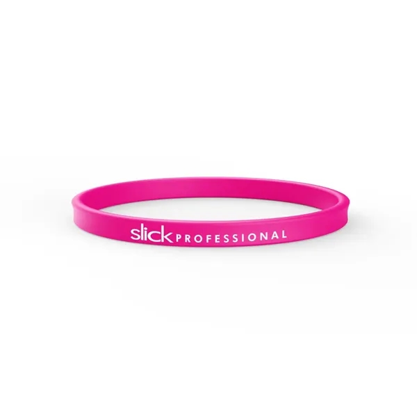 Pink Hot color option for Silicone Wristband