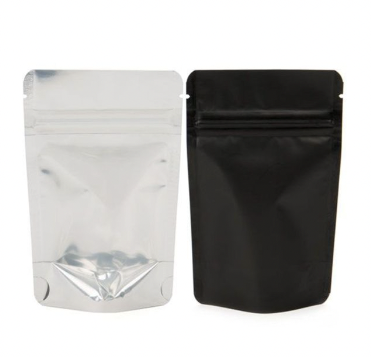 Black/Clear color option for 1/8oz Smell Proof Bag
