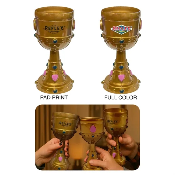 Gold Metallic color option for 8oz Crown Goblet